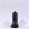 Pepe Saenz Sara Lace Zip Wedge Boot - Black Leather
